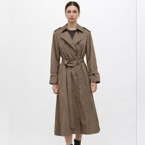 Vintage London Fog Double Breasted Trench Coat Classic 70's Tan Size 14 Regular